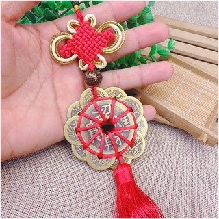 Dây Treo Xu Hoa Mai 10 Cánh Thập Toàn Phong Thủy Chiêu Hút May Mắn Tài Lộc,trong phòng ngủ, văn phòng