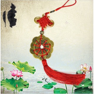 Dây Xu Mai Hoa Thập Toàn treo ô tô phong thủy 10 Cánh #Maihoathaptoan