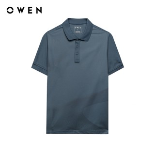 Owen - Áo polo Body Fit APV253661 màu Xanh đậm chất liệu Café