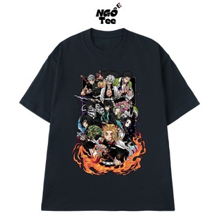Áo Thun Anime NGỐ TEE Demon Slayer Các Trụ Cột Sát Quỷ Đoàn Vải Cotton 100 Cao Cấp Thoáng Mát