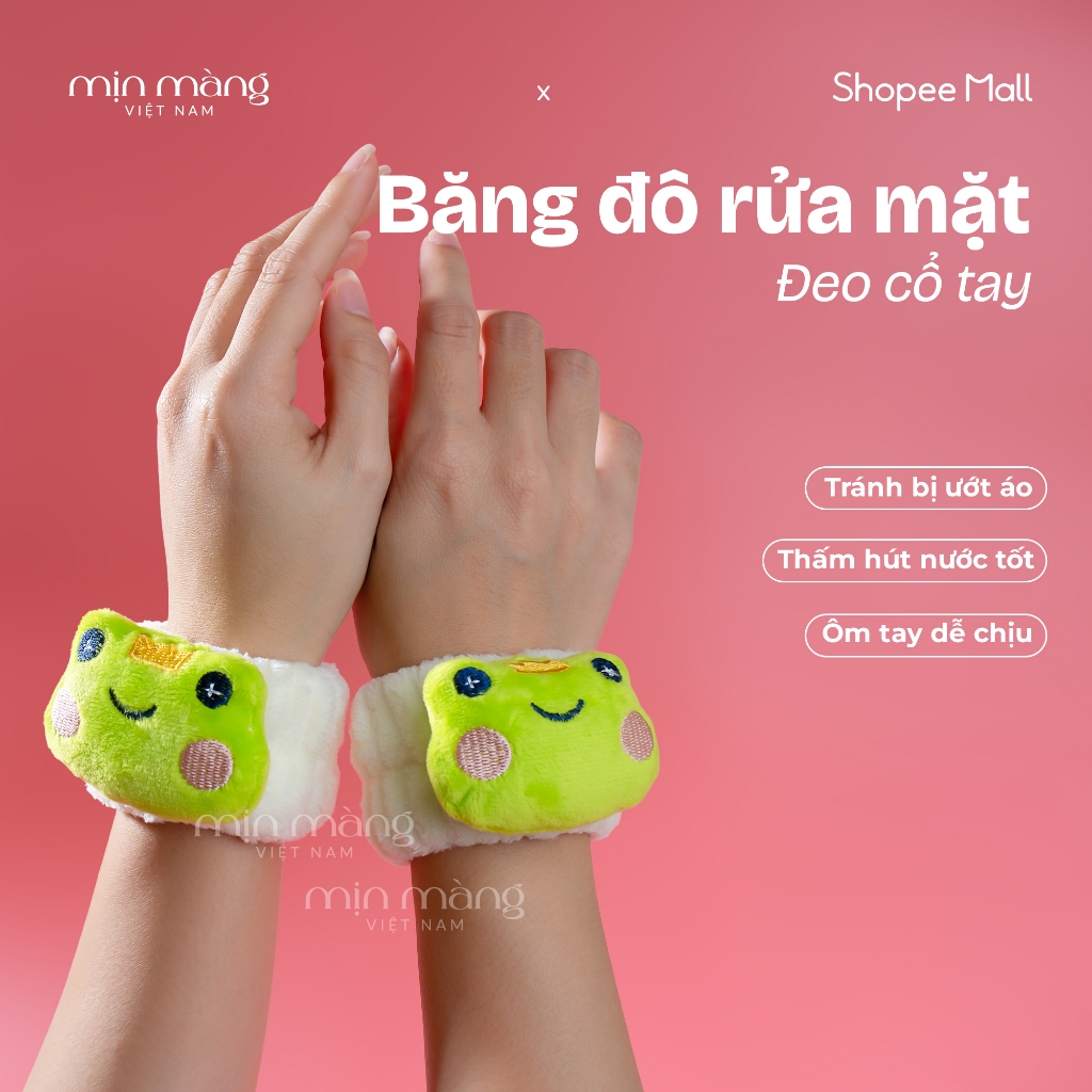 Băng Đeo Cổ Tay Rửa Mặt Chống Ướt Áo MỊN MÀNG 1 Cặp 2 Cái Chất Liệu Cotton Mềm Mại Tiện Dụng