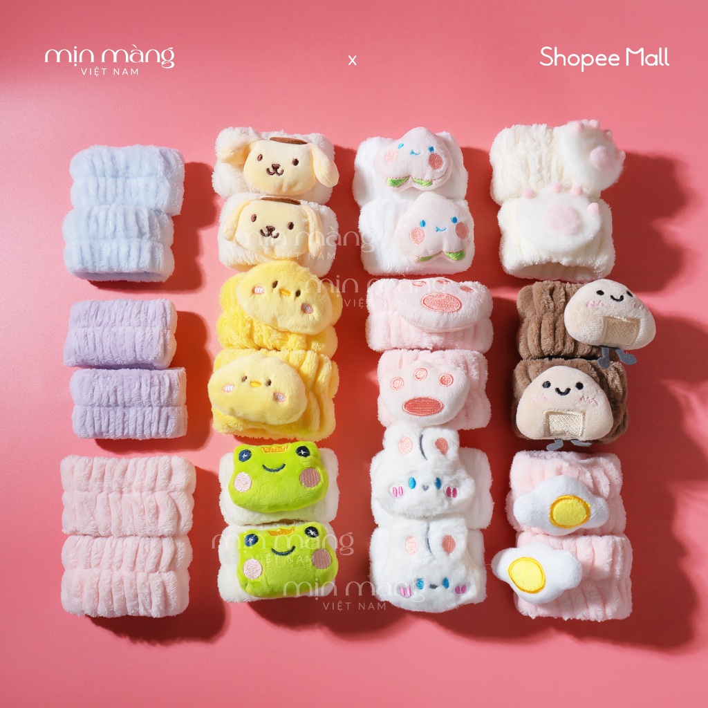Băng Đeo Cổ Tay Rửa Mặt Chống Ướt Áo MỊN MÀNG 1 Cặp 2 Cái Chất Liệu Cotton Mềm Mại Tiện Dụng