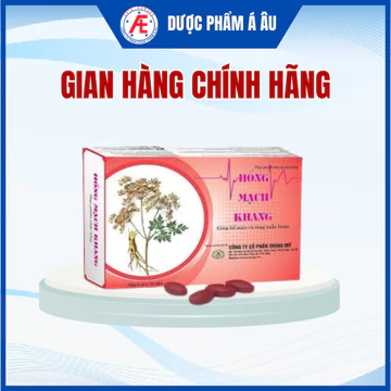Hồng Mạch Khang hỗ trợ cho người bị huyết áp thấp, tuần hoàn máu kém hộp 30 viên