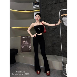 Sét áo quây và quần dài ống loe siêu tôn dáng 💯💝đi CHƠI, đi LÀM ,đi du lịch sang chảnh, xinh XINH đẹp tuyệt vời !!😘