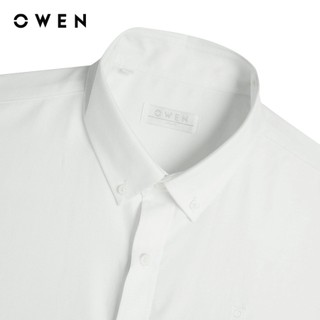 Owen - Áo sơ mi ngắn tay J-Form AJ250005N màu Trắng chất liệu Oxford