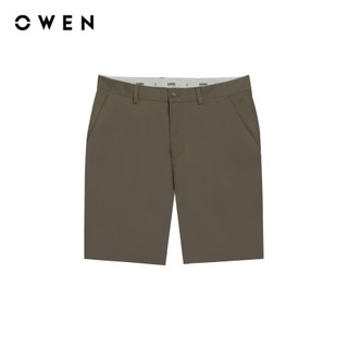 Owen - Quần short Slim Fit SK251251 màu Nâu chất liệu Poly recycled (Renu)