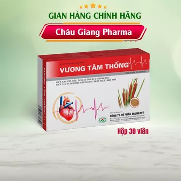 Vương Tâm Thống hộp 30 viên dùng cho người bị nghẽn mạch vành, người bị hẹp/hở van tim