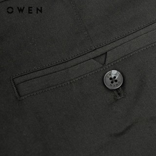 Owen - Quần khaki Regular Fit QKR251280 màu Đen chất liệu Poly recycled (Renu)