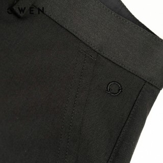 Owen - Quần khaki Regular Fit QKR251280 màu Đen chất liệu Poly recycled (Renu)