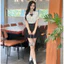 Áo sơ mi cộc tay bèo ngực kèm nơ cổ A2666 Kymie