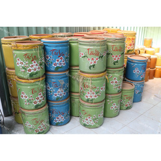Hủ/Khạp Gốm Đựng Gạo/Lúa Có Nắp Từ 1Kg Đến 25Kg Nhiều Màu Xinh - Dùng Muối Dưa Cà - Gốm Men Đẹp Dày