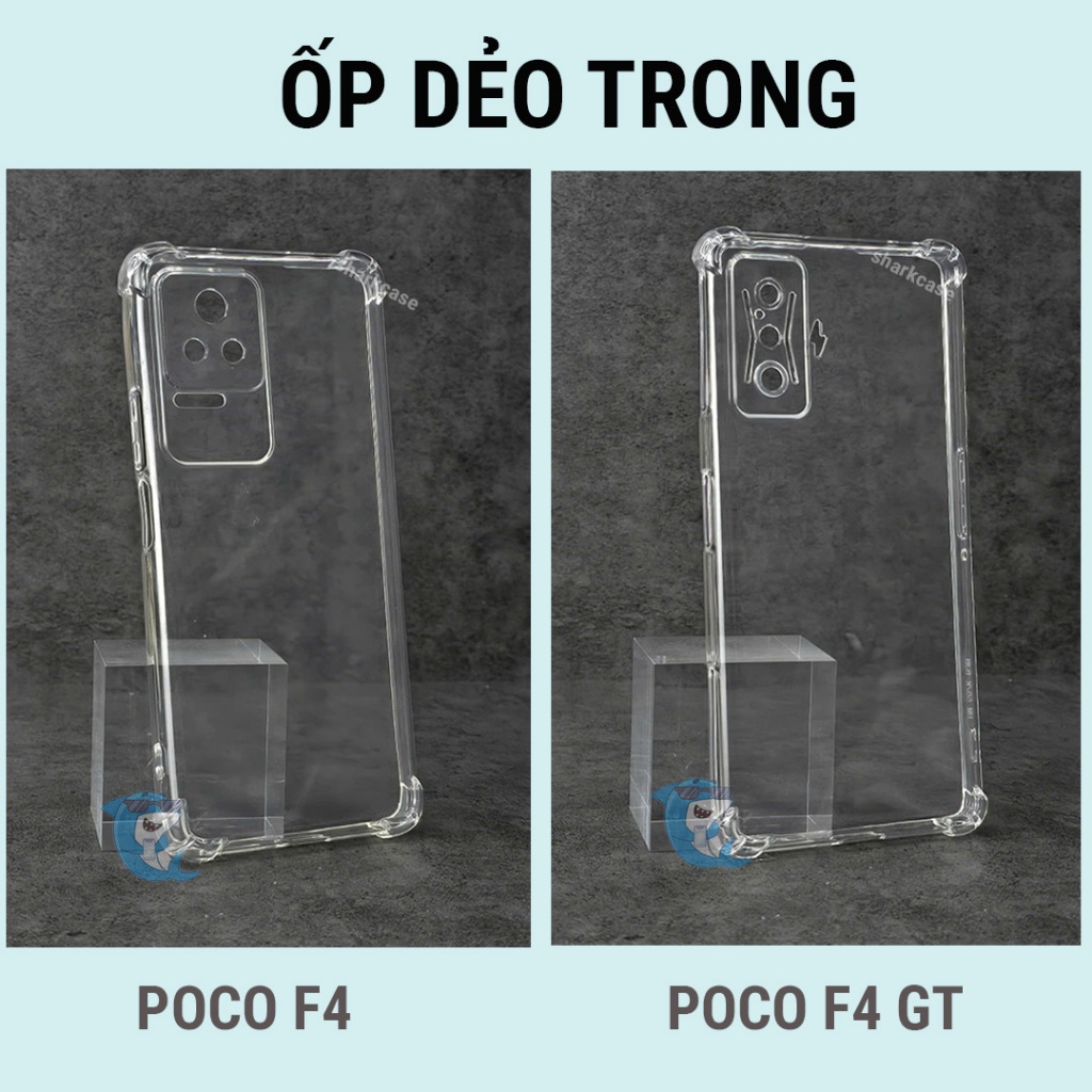 Ốp lưng Poco F4 / F4 GT 5G dẻo trong suốt silicon cao cấp chống sốc bảo vệ cam đt sharkcase
