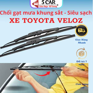 Gạt mưa xe Toyota Veloz 2022- 2024, 2025 Gạt Khung sắt lưỡi silicon chính hãng(Dùng chung Avanza 2022-2025)