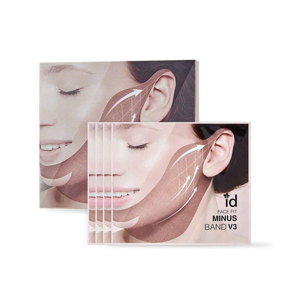 Q114_Mặt nạ nâng cơ làm trắng giảm nhăn ID Face Fit Minus Band V3 (Hộp 4 miếng)