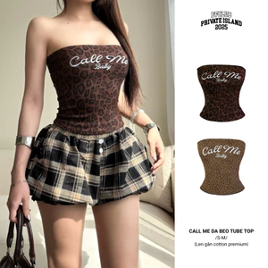 ÁO ỐNG LOGO THÊU CALL ME BABY DA BEO FFCLUB MIX