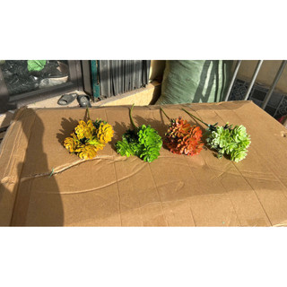 Sen đá chùm 5 bông cao cấp decor trang trí nhà cửa , chậu cây - Cây hoa giả