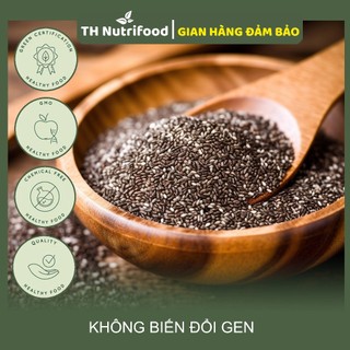 Hạt Chia Đen Hữu Cơ - 500G/túi - TH Nutrifood | Nhập Khẩu Ấn Độ chính hãng | Giảm cân, Ăn kiêng