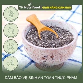 Hạt Chia Đen Hữu Cơ - 500G/túi - TH Nutrifood | Nhập Khẩu Ấn Độ chính hãng | Giảm cân, Ăn kiêng