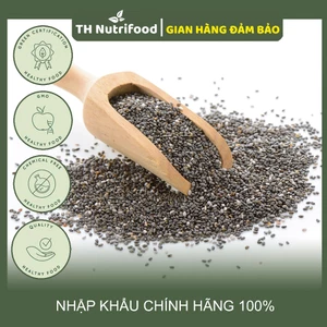 Hạt Chia Đen Hữu Cơ - 500G/túi - TH Nutrifood | Nhập Khẩu Ấn Độ chính hãng | Giảm cân, Ăn kiêng