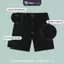 Quần short nam xốp tổ ong Dwin thể thao basic nam nữ oversize phong cách đường phố Hàn Quốc Ulzzang QS02A