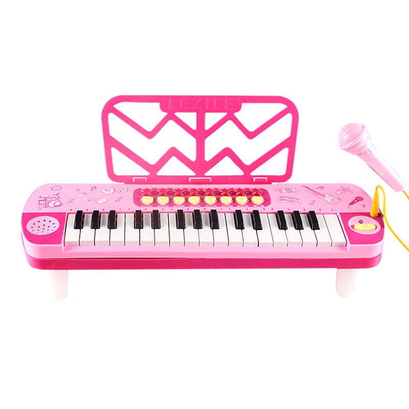 Đồ chơi Đàn Organ có mic  màu hồng màu xanh cho bé