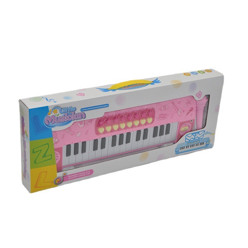 Đồ chơi Đàn Organ có mic  màu hồng màu xanh cho bé