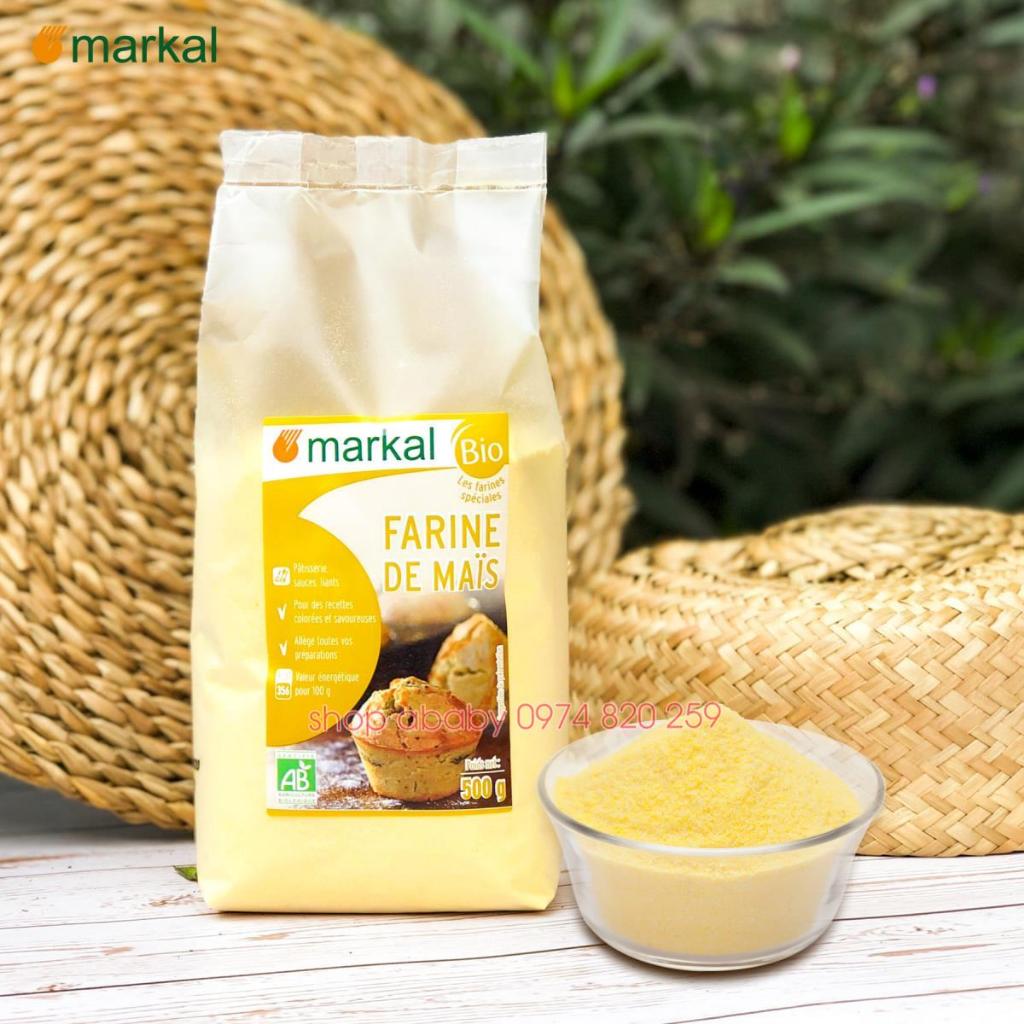 Bột bắp hữu cơ Markal, Probios làm bánh cho bé ăn dặm