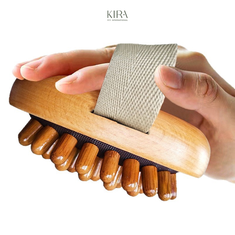 Bàn chải massage răng gỗ tự nhiên – Chải khô toàn thân, định hình cơ thể, giảm mỏi vai gáy, thư giãn mỗi ngày