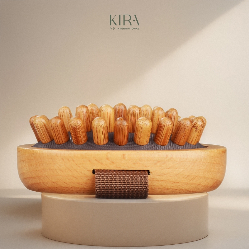 Bàn chải massage răng gỗ tự nhiên – Chải khô toàn thân, định hình cơ thể, giảm mỏi vai gáy, thư giãn mỗi ngày