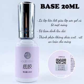 Base top hoa hồng 20ml chính hãng -  bộ liên kết sơn gel siêu bóng bền