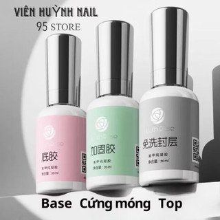 Base top hoa hồng 20ml chính hãng -  bộ liên kết sơn gel siêu bóng bền