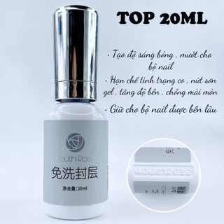 Base top hoa hồng 20ml chính hãng -  bộ liên kết sơn gel siêu bóng bền