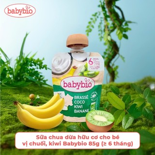 Sữa chua dừa hữu cơ Babybio cho bé ăn dặm từ 6 tháng