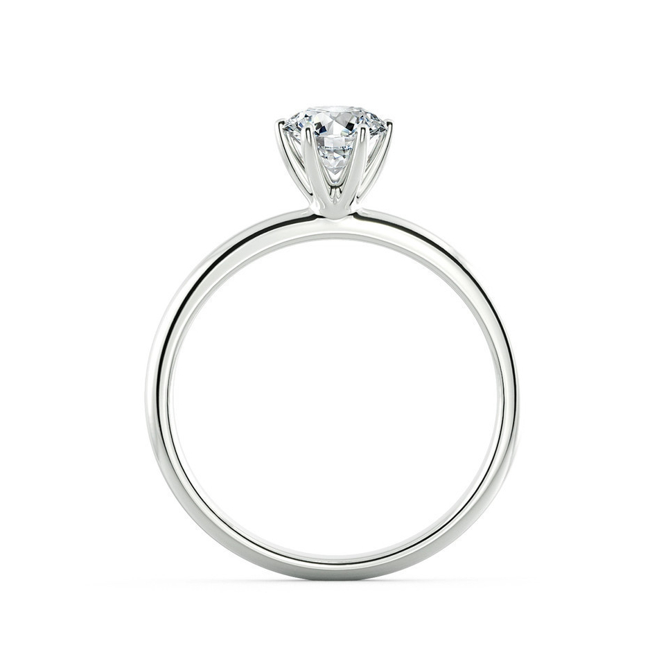 [CHAT TRƯỚC KHI ĐẶT] Nhẫn Cầu Hôn Tierra BCH1101 Vàng 10K 14K 18K, Thiết Kế Đai Trơn Đơn Giản, Đính Chủ CZ 4.5mm