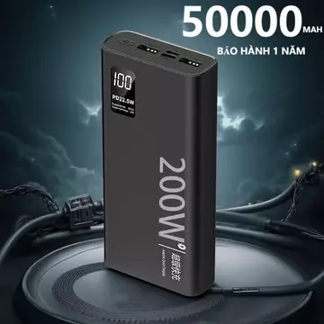 sạc dự phòng pd120w 50000mah 80000mah pin dự phòng màn hình led tích hợp tích hợp