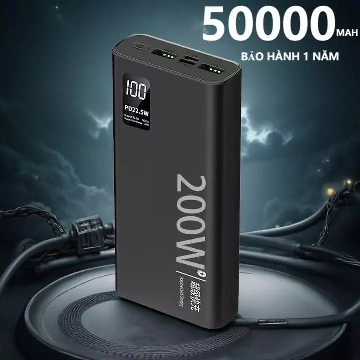 sạc dự phòng pd120w 50000mah 80000mah pin dự phòng màn hình led tích hợp tích hợp