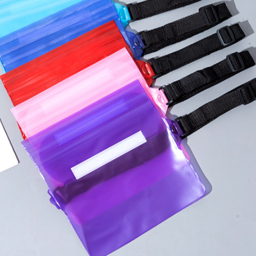 Túi nhựa PVC đeo hông chống thấm nước  tiện lợi đi bơi, đi biển, chèo thuyền, du lịch, túi in họa tiết sôi động T32