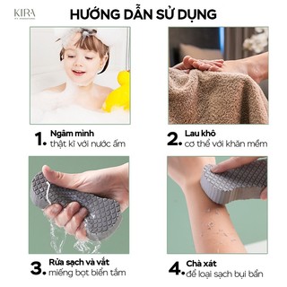 Bông tắm 3D siêu mềm mịn – Làm sạch nhẹ nhàng, không gây rát, phù hợp cho cả trẻ nhỏ & mẹ bầu