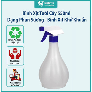 Bình Xịt Tưới Cây 550ml Dạng Phun Sương - Bình Xịt Khử Khuẩn, Tưới Nước Cây Cảnh Cầm Tay- MS: 0022