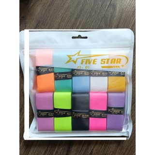 quấn cán FIVE STAR FS-01 Quấn vợt cầu lông tennis pickleball êm mềm thấm hút co dãn đàn hồi bám dính