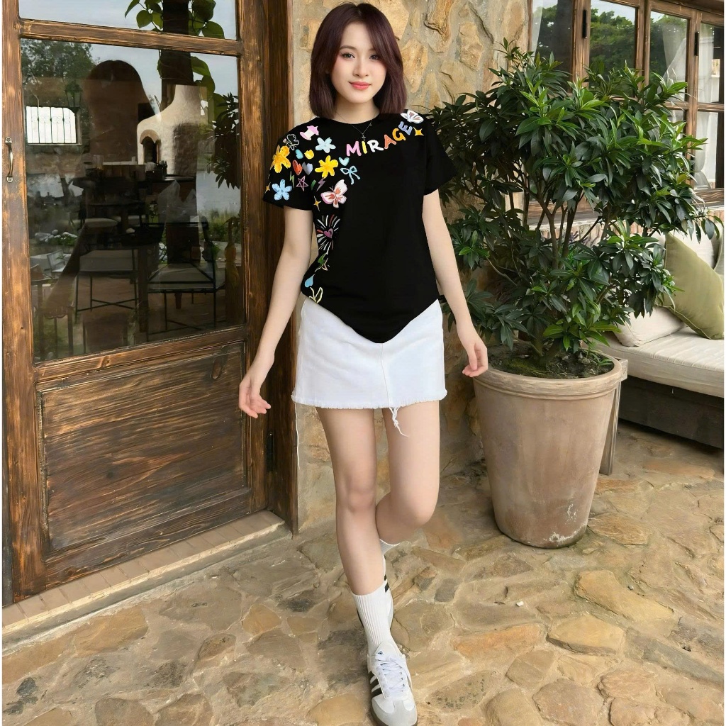Áo Thun Mirage In Full Sắc Màu Local Brand Chất 100% Cotton Mềm Mịn Thoáng Mát.