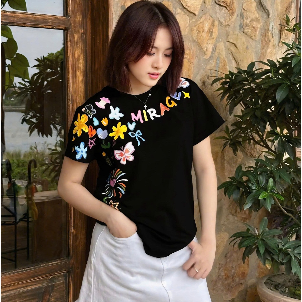 Áo Thun Mirage In Full Sắc Màu Local Brand Chất 100% Cotton Mềm Mịn Thoáng Mát.