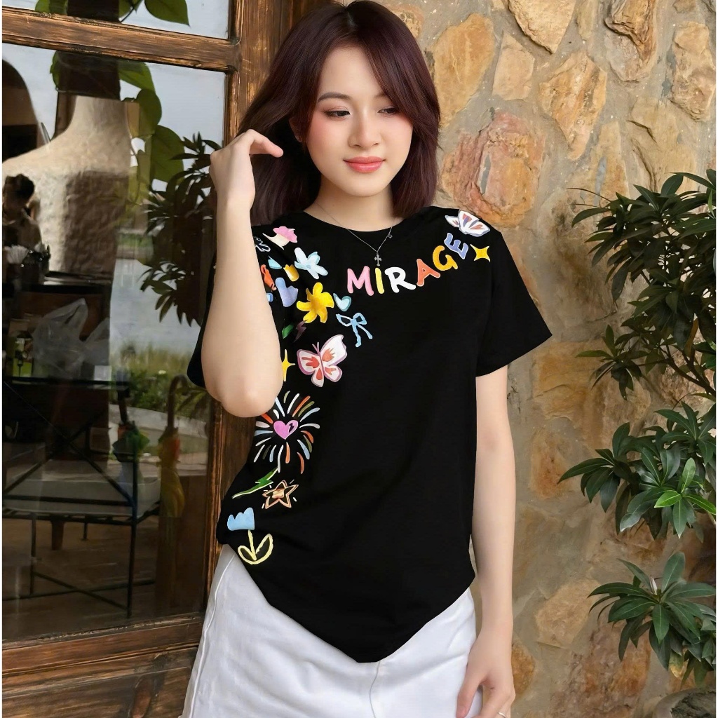 Áo Thun Mirage In Full Sắc Màu Local Brand Chất 100% Cotton Mềm Mịn Thoáng Mát.