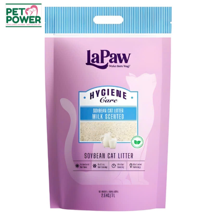 Cát vệ sinh cho mèo - LaPaw đậu nành cao cấp 7L/2.5Kg