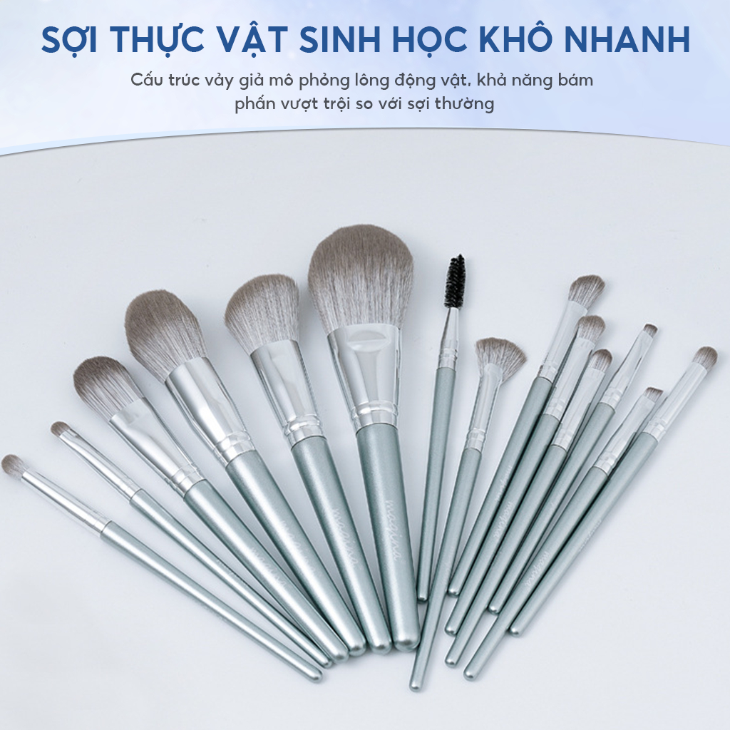 14 Cọ Trang Điểm Trọn Bộ Loose Powder Phấn Mắt Người Mới Bắt Đầu Kích Thước Du Lịch Blush Brush