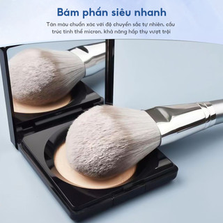 14 bộ bộ bàn chải trang điểm, bóng mắt hoàn chỉnh, bột, bộ bàn chải đỏ và đường viền+Bộ 4 Mút Trang Trứng Kèm