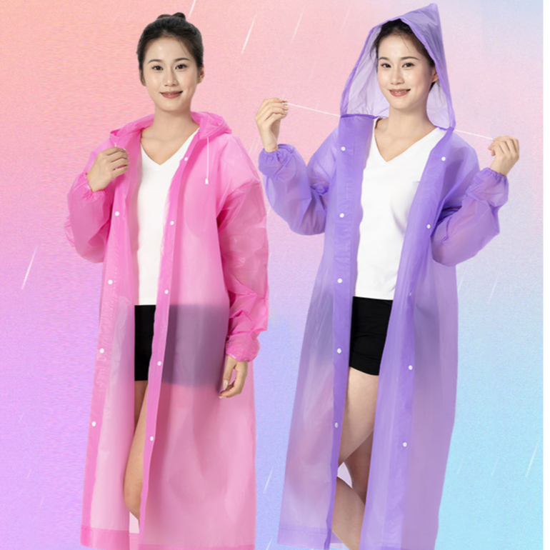 Áo Mưa Một Người Chất Liệu EVA, Phù Hợp Chiều Cao 1M50-1M85, Chống Thấm Đi Mưa, Chạy Bộ Giảm Cân T31