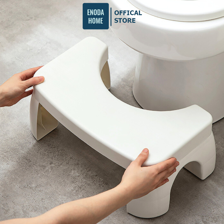Ghế Kê Chân Nhà Tắm Chống Trượt ENODA HOME, Ghế Để Chân Toilet Giúp Đi Vệ Sinh Tư Thế Chuẩn GHE001
