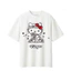 Áo Thun Hello Kitty Unisex Nam Nữ Form Rộng Chất Vải Cotton Dày Dặn