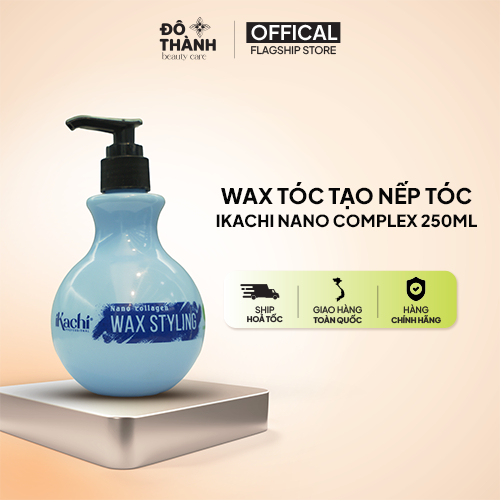 Sáp wax tóc tạo nếp Nano Complex IKACHI gel giữ nếp tóc bồng bềnh tạo kiểu hoàn hảo 250ml